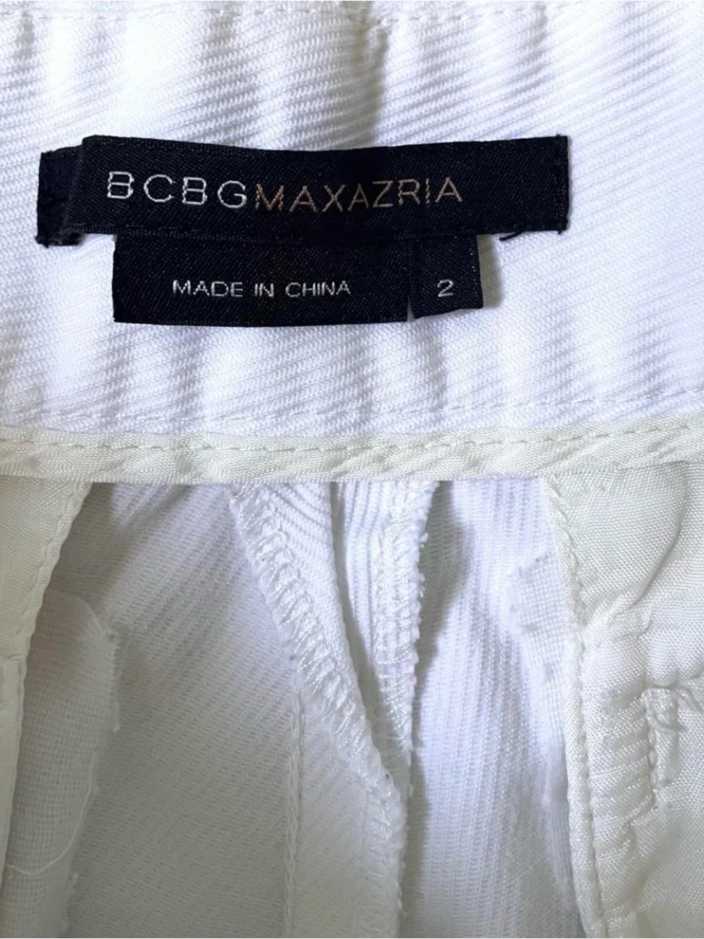 Y2K BCBAXAZRIA White Flare Trousers